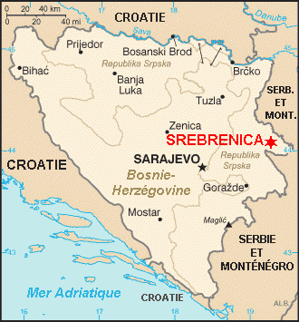 Soubor:Map of Bosnia and Hercegovina showing Srebrenica.png