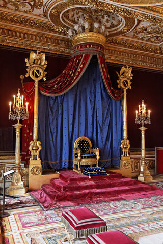 Zámek ve Fontainebleau nabízí fantastické interiéry.