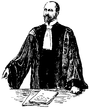 Advokat, Fransk advokatdräkt, Nordisk familjebok.png