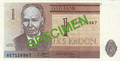 Billete 1 corona estonia - 1992 - Anverso.png